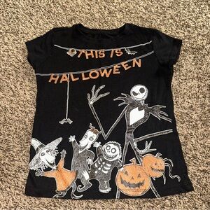 Disney Halloween Kids T-Shirt - Black and Orange s (6/6X)